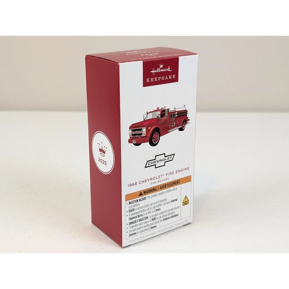 Hallmark Keepsake 2025 1968 Chevrolet® Fire Engine Fire Brigade 23rd Ornament